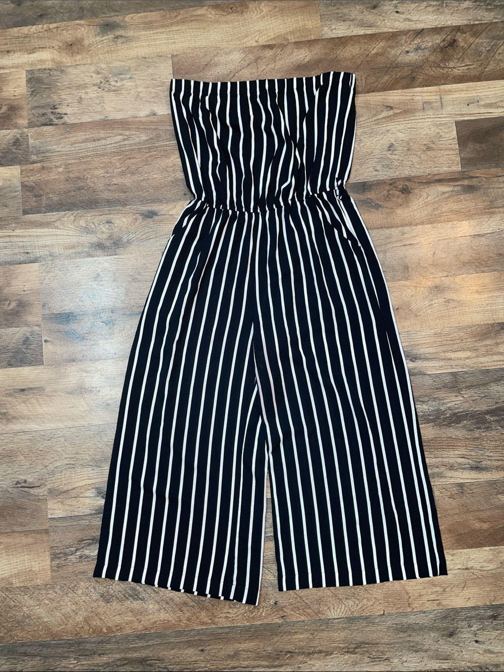 Ambiance Sleeveless Striped Romper